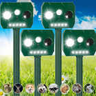 4Pack Solar Ultrasonic Repellent Outdoor Deer Repellent Devices Animal Repeller