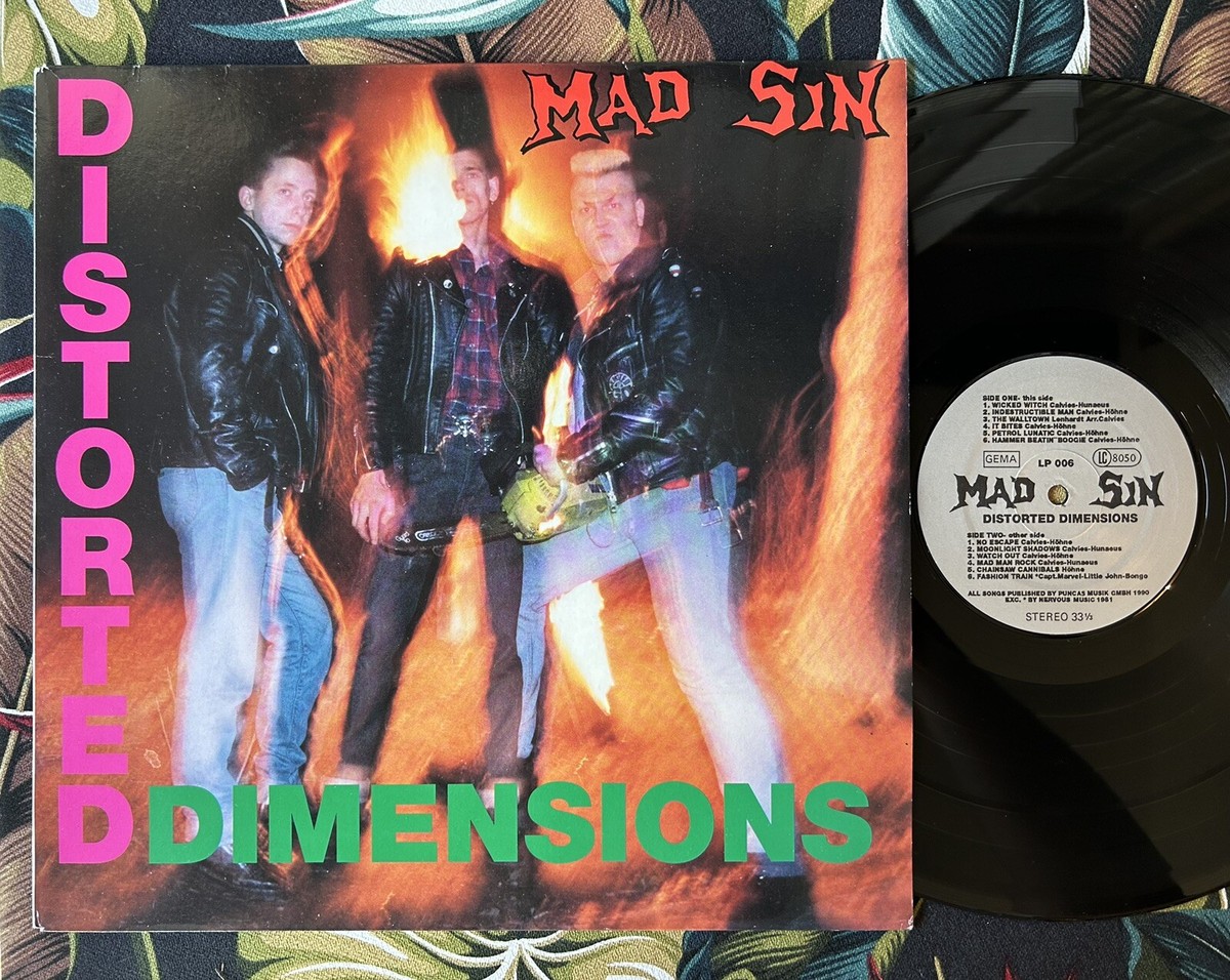 MAD SIN - DISTORTED DIMENSIONS Psychobilly Silver Label LP | eBay