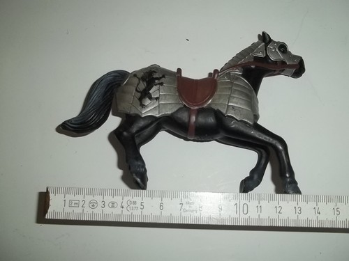 Simba Pferd, Pferd für Ritter für Ritterburg, schwarz mit Sattel, spielen Kinder - Bild 2 von 4