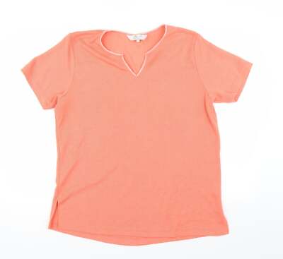 Emily Rose Damen Orange V-Ausschnitt Polyestermischung Pullover Größe 18