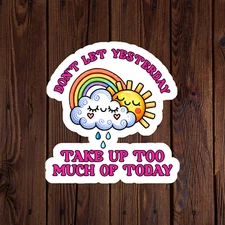 Mental health awareness sticker vinyl decal anxiety positivity stress sunshine