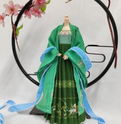 1/6 Female Action Figures Chinese Ancient Style Hanfu Dress Set for 12Inch Doll