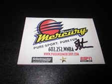 JENNIFER GILLOM SIGNED AUTOGRAPHED PHOENIX MERCURY 2005 WNBA SCHEDULE HOF