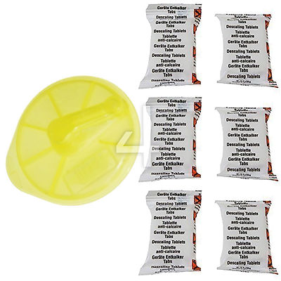 TASSIMO SERVICE CLEANING DISC DISK & 6 DESCALING TABLETS BOSCH DESCALER KIT