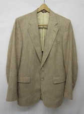 Vintage Men  s Cricketeer Tan/Multi Textured Weave Tweed Sport Coat/Chest 42