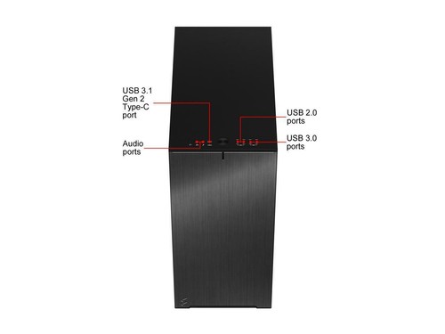 Fractal Design Define 7 Compact Black Brushed Aluminum/Steel ATX Compact Silent - Picture 4 of 12
