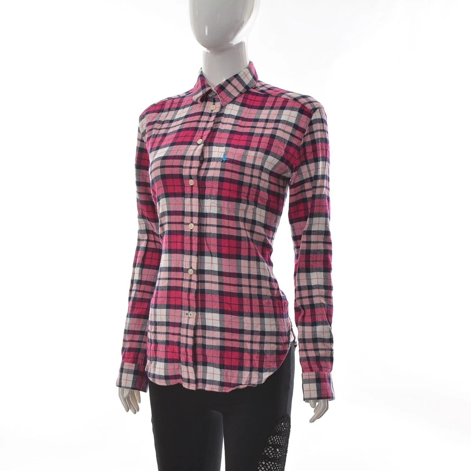 Jack Wills Women's Button Up Flannel Shirt Boyfriend Fit Long Sleeve US-4 UK-8 - Image 2 of 4