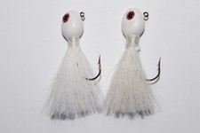 Walleye Hair Jig, Painted, Wire Bait Holder,1/16 - 5/8 Oz., 4 PER PACK