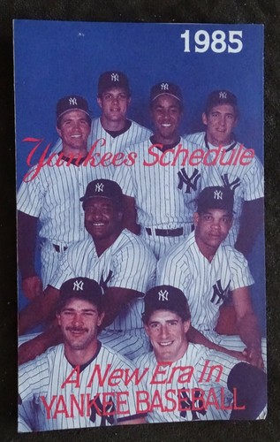 Yankees de Nueva York 1985 Sked, 1982 Partidos, 1989 Revista, 1990 Mattingly Heads-Up - Imagen 2 de 10