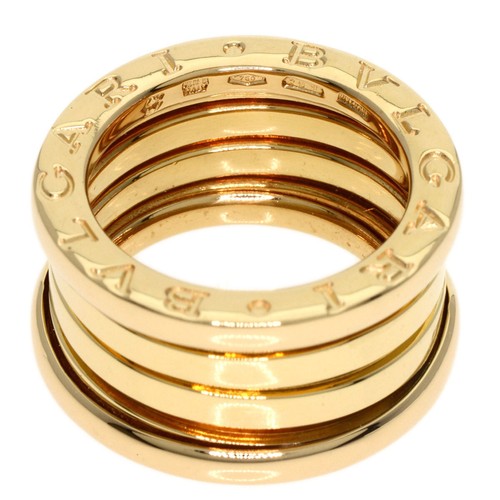 BVLGARI Ring B.zero1 3 Band #47 K18 Yellow Gold - Picture 5 of 9