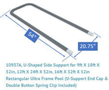 NEW Intex Rectangular Pool U-Shaped Side Supp...