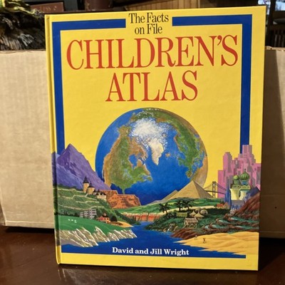 Facts on File Children's Atlas by Jill Wright and David Wright (1987, Hardcover)