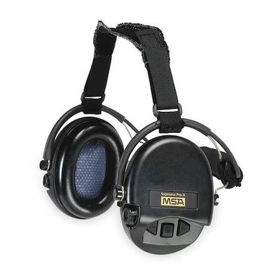 Msa Safety 10082166 Supreme Pro-X Behind-The-Head Electronic Ear Muffs, 19 Db