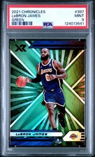 2021 PANINI CHRONICLES GREEN #397 LEBRON JAMES PSA 9