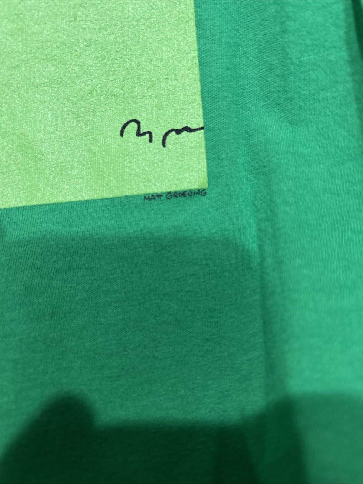 The Simpsons Homer Backs Into Bushes Meme Green T Shirt Size L image 3