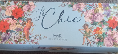 Le Chic Ionik Ceramic Flat Iron Hair Straightener Styling Tool, Purple
