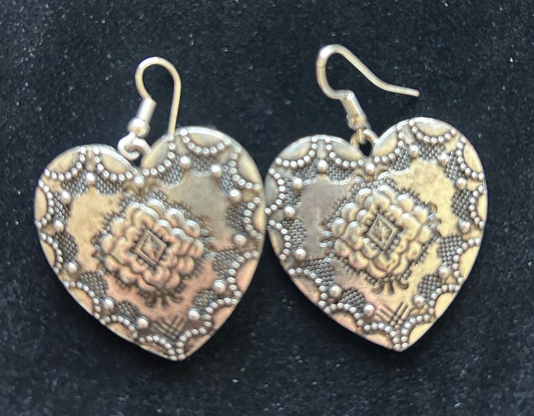 Silver Heart Earrings