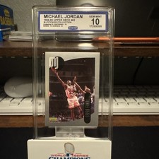 1998 Upper Deck Michael Jordan M J Stickers #63 Gem Mint 10