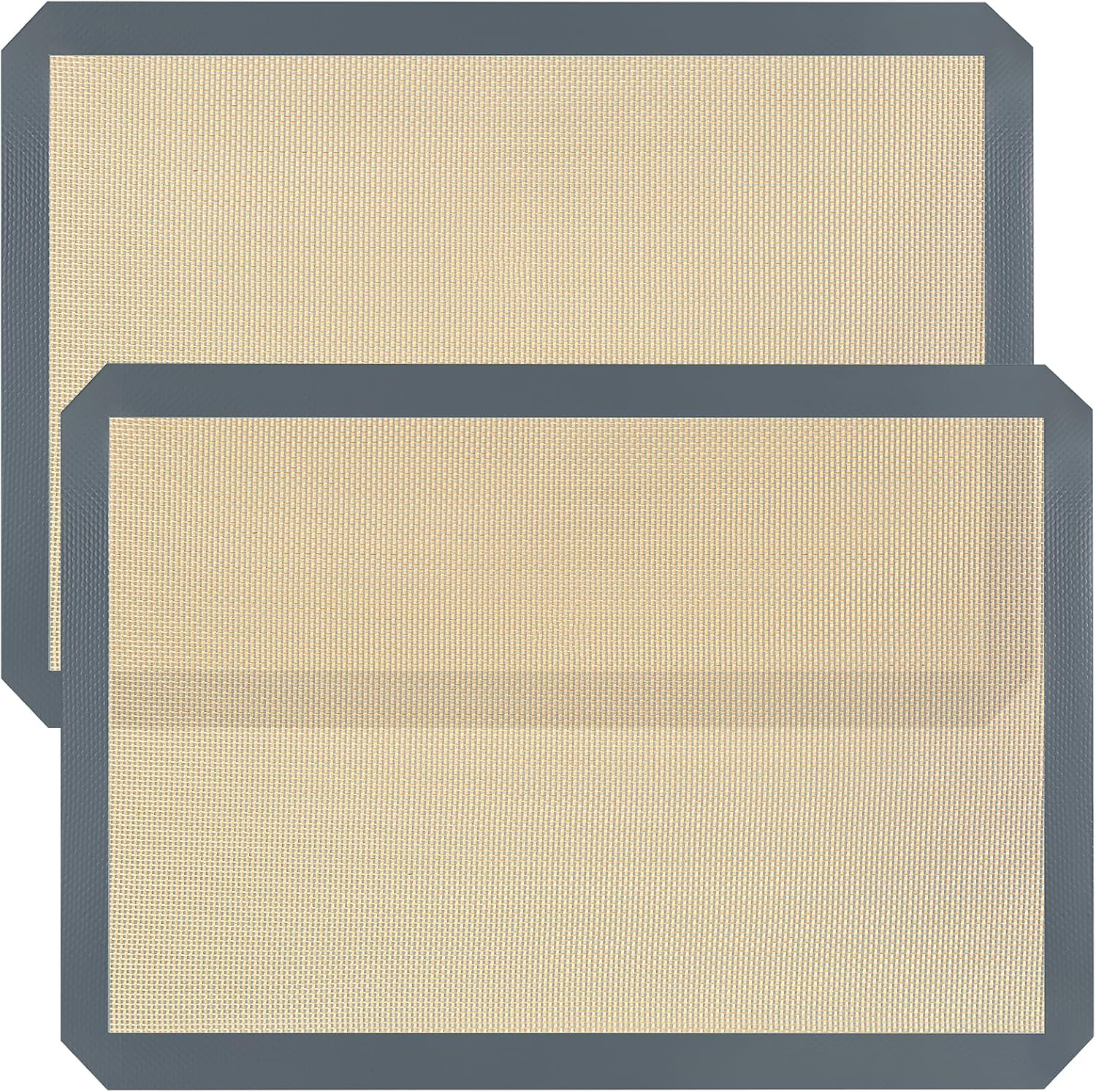 Silicone Baking Mats 42x29cm Reusable Nonstick Gray