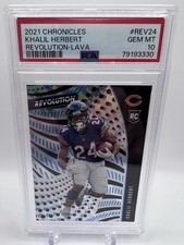2021 Panini Chronicles Revolution Khalil Herbert RC PSA 10 #’d 01/10 Bears Colts