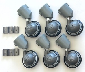 Shepherd Caster Set fits 22mm Diameter Tubular Leg - Bogen Avenger Manfrotto etc