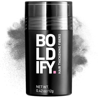 Hair Fibers for Thinning Hair (DARK GREY) Hair Powder - 12G Bottle
