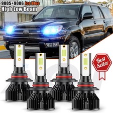 For Jeep Grand Cherokee 2000-2005 4x Ice Blue Hilow Beam Led Headlight