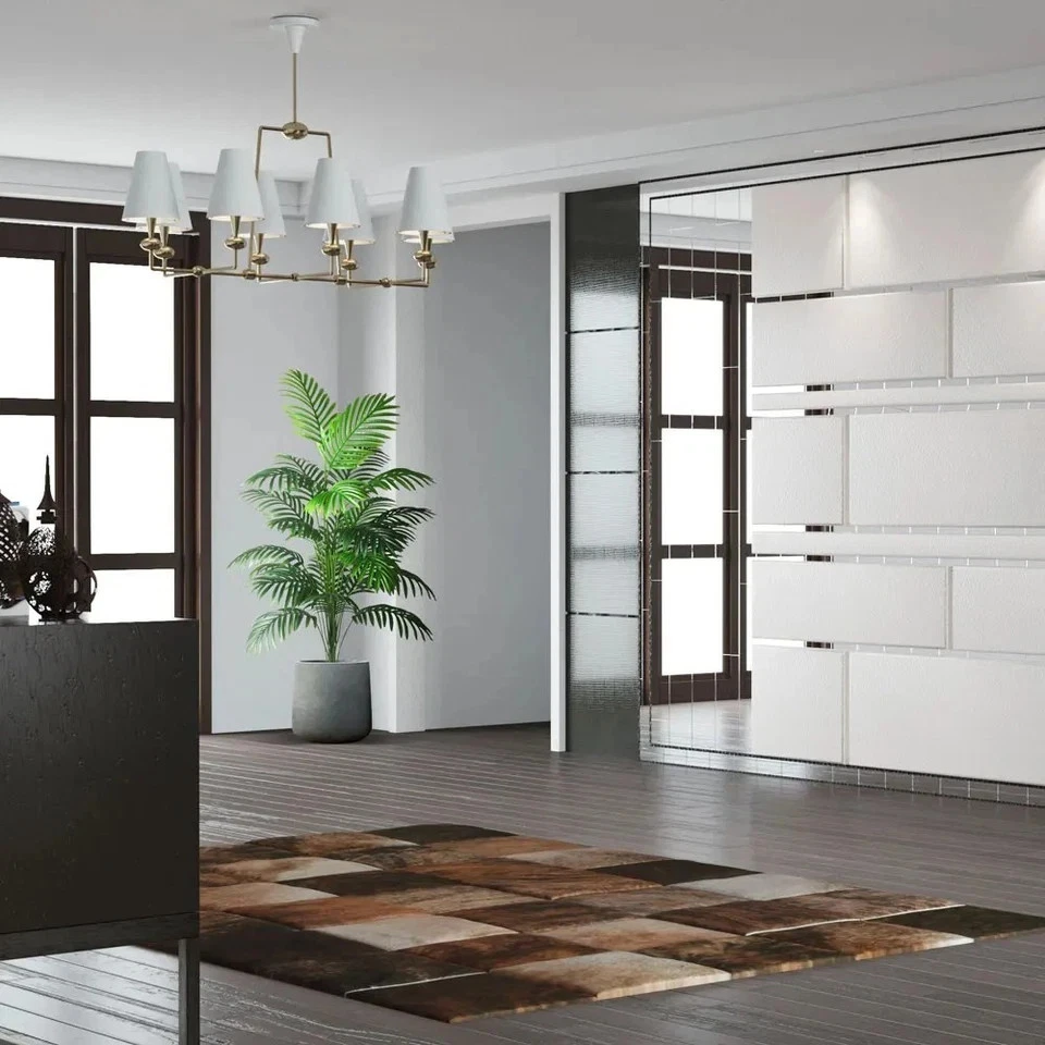 90-120cm Large Artificial Palm Tree Tropical Fake Plants Green Plastic Palm Leaf - Image 4 of 4