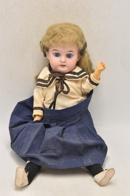 Antike Armand Marseille 1894 AM Biskuitkopf Puppe mit Zähnen 35 cm Sammlerstück