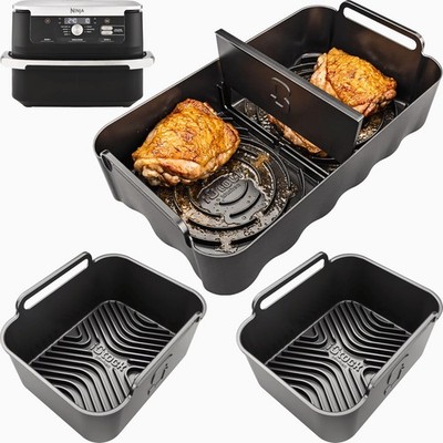 Ninja AF500UK Zubehör | Airflow Max  3-in-1 Teiler 10,4L, Max + 2 Einlagen 