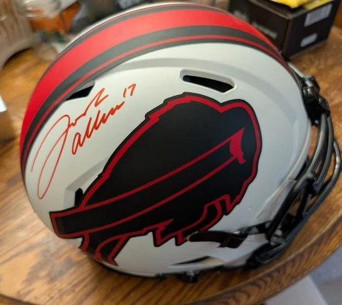 Josh Allen autographed Full-Size Authentic On-Field Lunar Eclipse Helmet