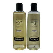 2 Pk Neutrogena Body Oil Light Sesame Formula Moisturizer 8.5 oz Fragrance-Free