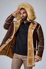 Jordan Craig Denali Shearling Jacket Men Brown