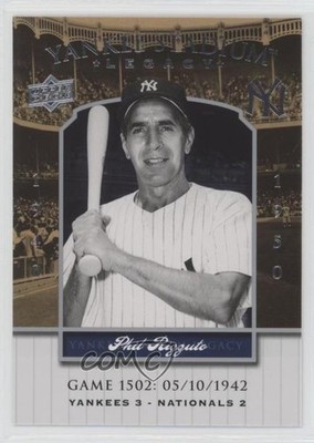 2008 Upper Deck Yankee Stadium Legacy Phil Rizzuto #YSL1502 HOF 0e2x