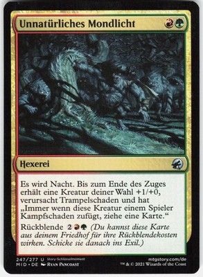 Unnatural Moonrise 247 Innistrad: Midnight Hunt Magic: The Gathering deutsch NM
