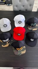 Urban Drip Men's Adjustable Snapback Hat Black Gray Red Camouflage