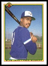 Fred McGriff 1990 Bowman #513 Blue Jays MLB READ FREE SHIPPING AutographDen