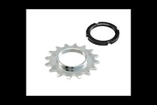 Pignone bicicletta 18T cromato fixed scatto fisso con controanello