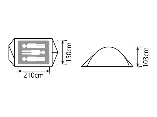 picco neve picco neve FAL Pro.air 3 per 3 persone SSD-703 913 - Foto 6 di 6