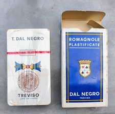 carte da gioco "per l'estero" Romagnole Dal Negro  mai aperte con bollo dic 1970