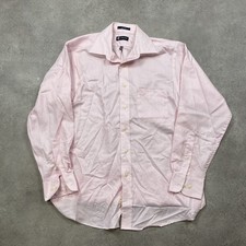 Chaps Shirt Mens Medium Formal Long Sleeve Button Down, Pink
