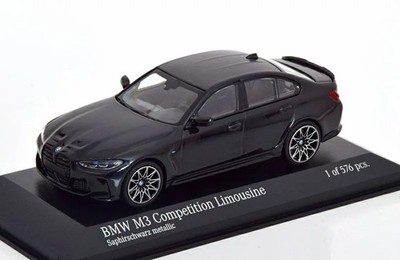 Minichamps PMA 1/43 BMW M3 Competition G80 2020 schwarz Diecast Modell