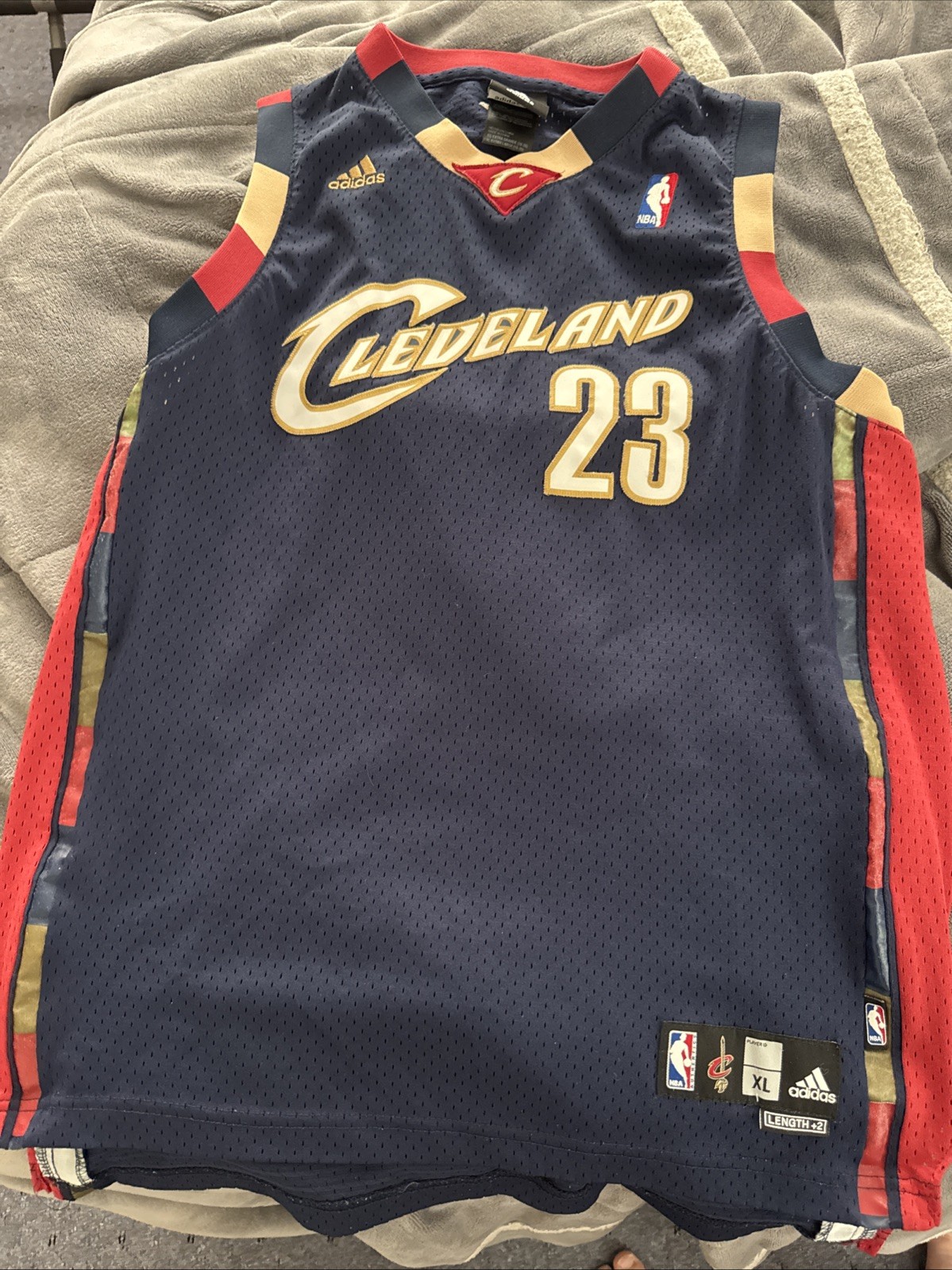 Adidas LeBron James Cleveland Cavaliers Blue Alternate Stitched Jersey XL RARE