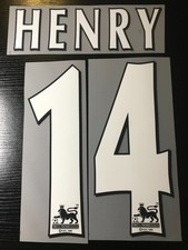 CUSTOM Ronaldo & Thierry Henry Player Size Nameset Name Number ID Print