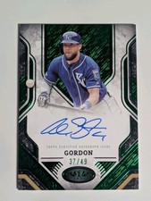 Alex Gordon 2025 Topps Tier One Green Prime Performers Autograph /49 Royals
