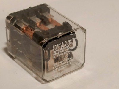 Potter & Brumfield KUP-14A15-120 Industrial Relay 120V AC Coil 10A 3PDT