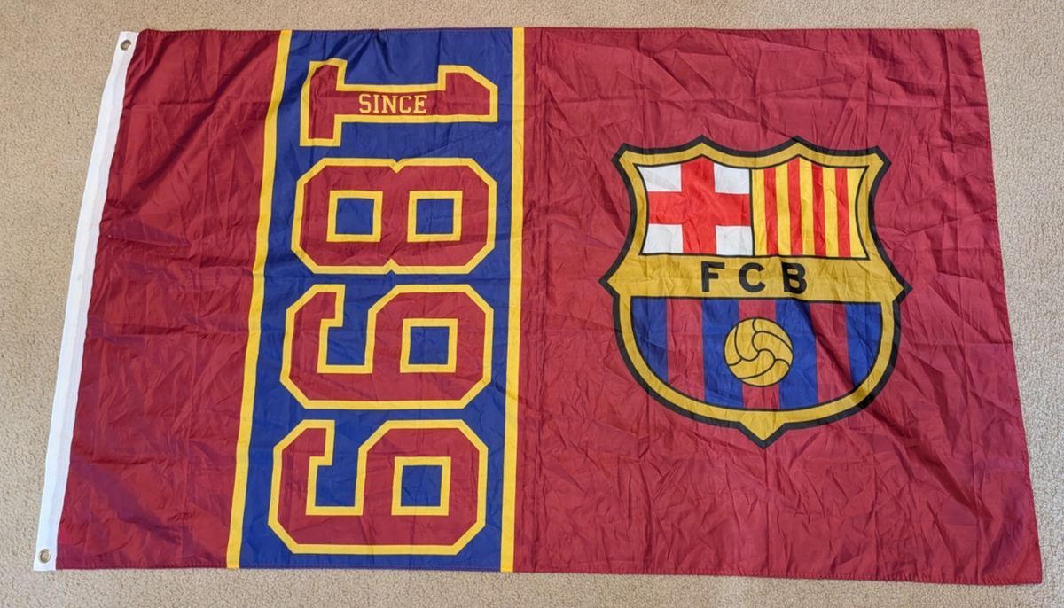 FC Barcelona ステッカーセット 1899 FC Barcelona Flag - 1899 & Logo - 5ft x 3ft | eBay