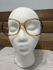 Vintage Viennaline Amber Hombre Round Oversized Sunglasses Austria FRAMES ONLY