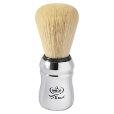 Omega S-Brush Synthetic Fibre Shaving Brush With Chromed Plastic Handle S10083