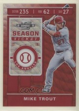 2020 Panini Chronicles Contenders Optic Ruby Wave Prizm 53/199 Mike Trout #9 q4j